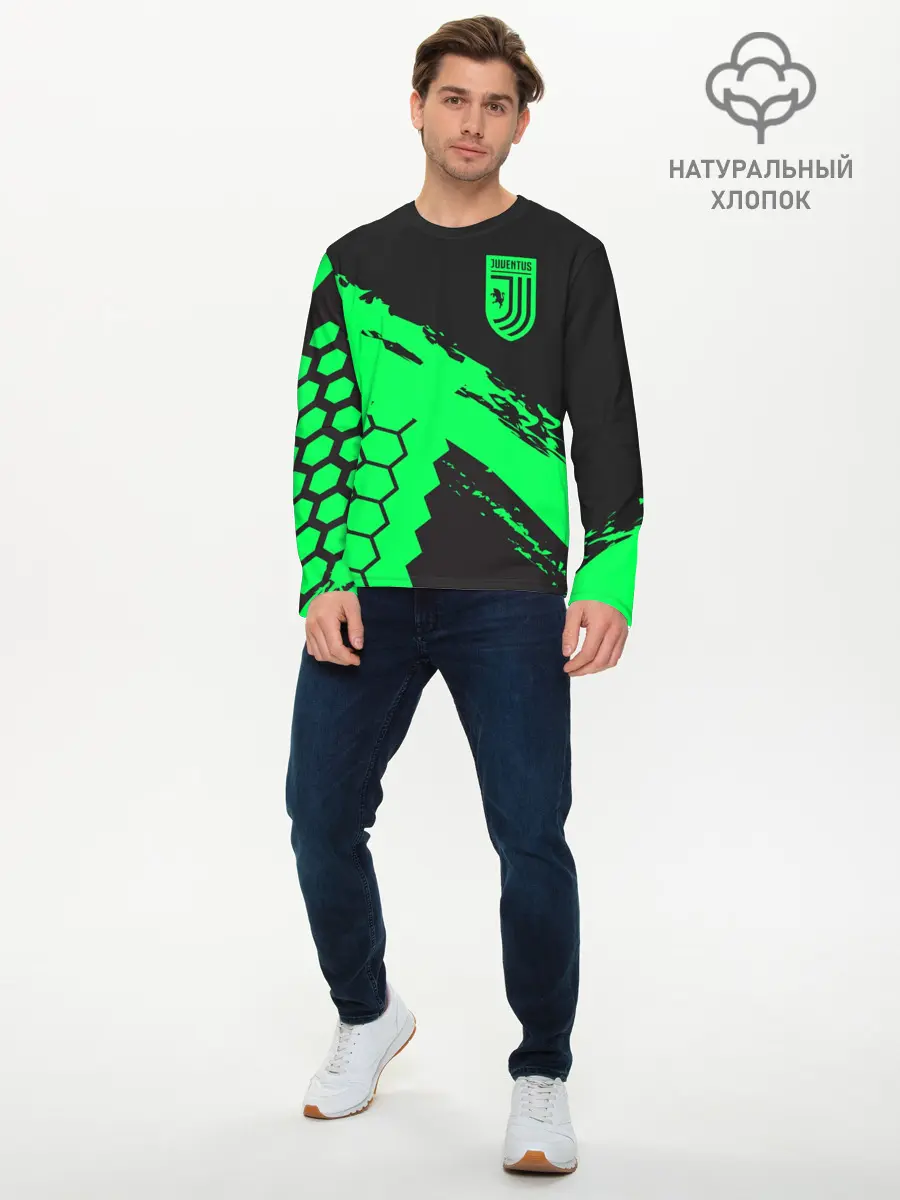 Мужской лонгслив базовый / Juventus (P007_P004ooo1915961, P004ooo1915961)