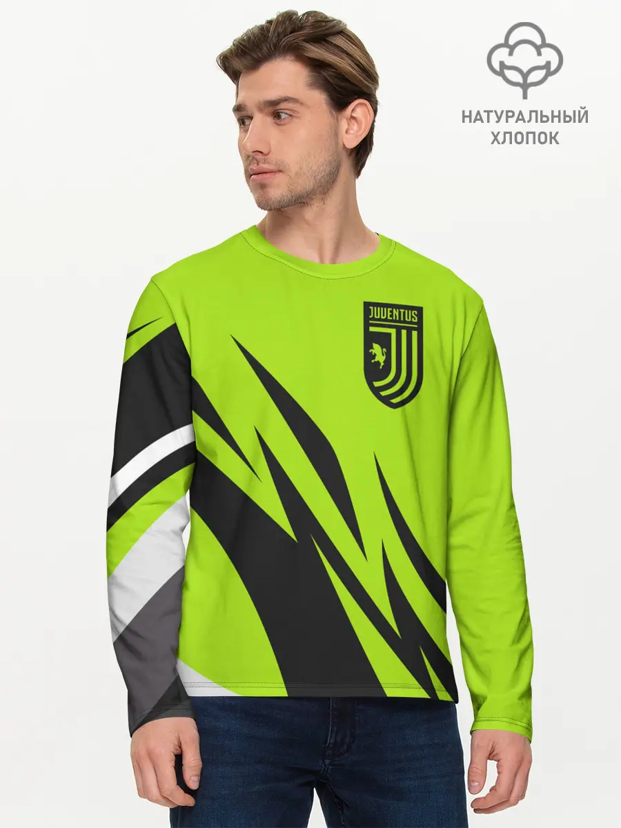 Мужской лонгслив базовый / Juventus (P007_P004ooo1916531, P004ooo1916531)
