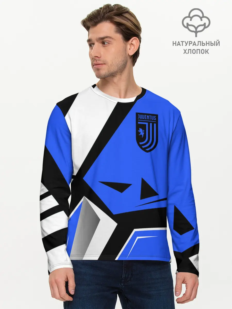 Мужской лонгслив базовый / Juventus (P007_P004ooo1916543, P004ooo1916543)