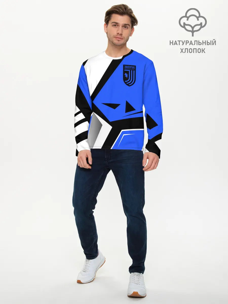 Мужской лонгслив базовый / Juventus (P007_P004ooo1916543, P004ooo1916543)