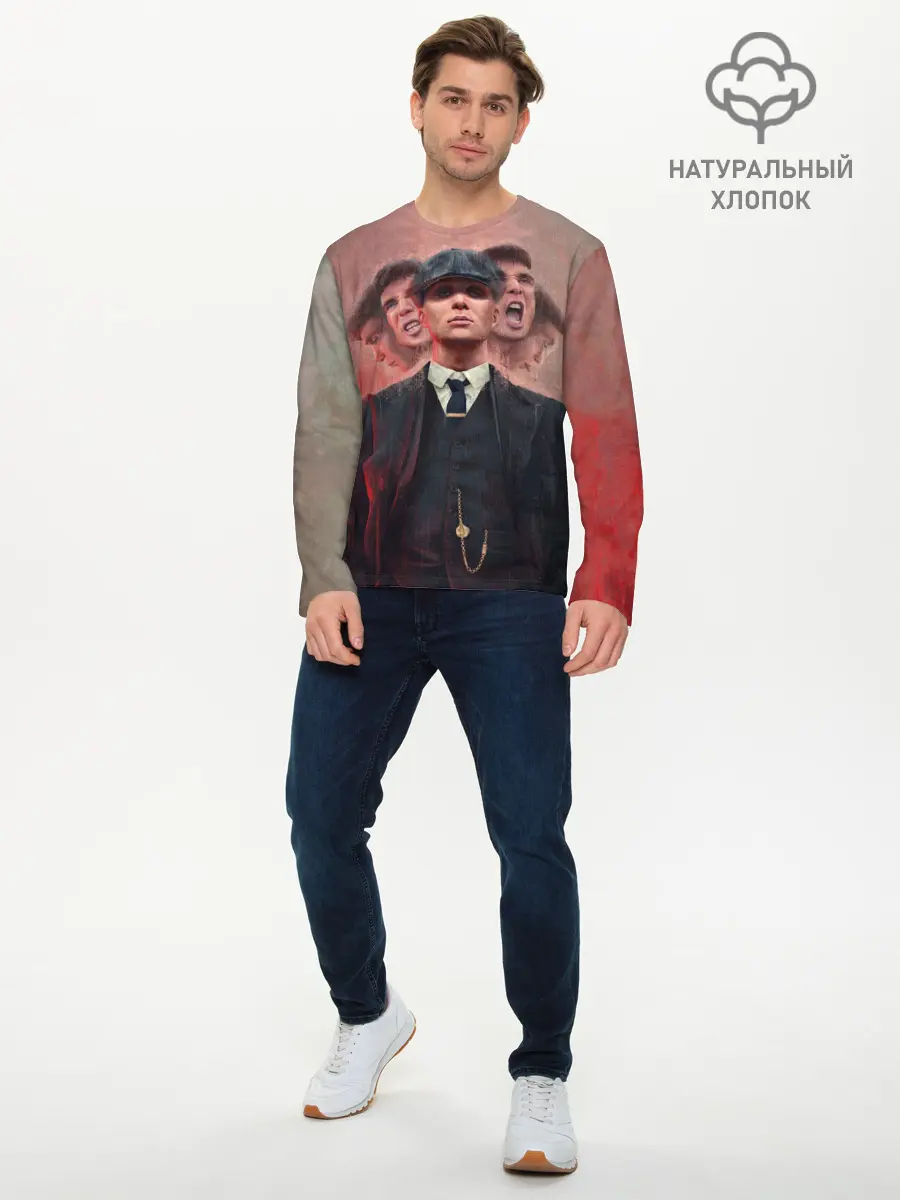 Мужской лонгслив базовый / Peaky Blinders (P007_P004ooo1918199, P004ooo1918199)