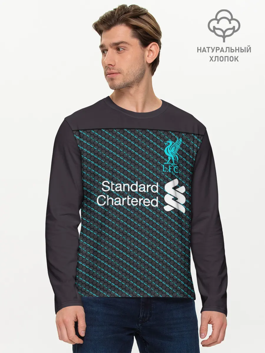 Мужской лонгслив базовый / Liverpool 19-20 home - форма. (P007_P004ooo1917731, P004ooo1917731)
