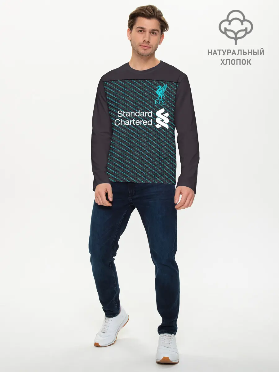 Мужской лонгслив базовый / Liverpool 19-20 home - форма. (P007_P004ooo1917731, P004ooo1917731)