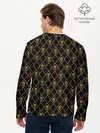 Мужской лонгслив базовый / KILLER QUEEN желтый паттерн (P007_P004ooo1917933, P004ooo1917933)