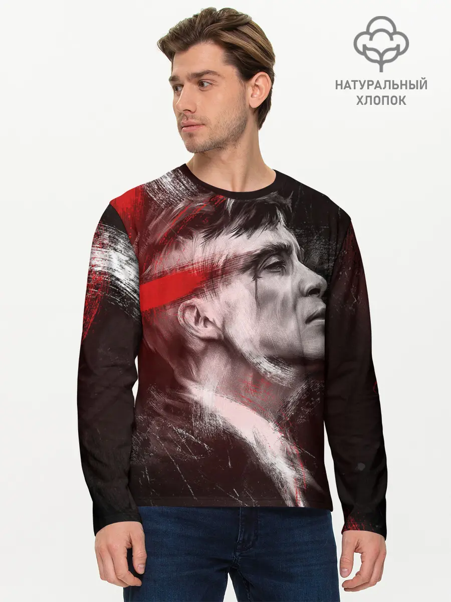 Мужской лонгслив базовый / Peaky Blinders (P007_P004ooo1918003, P004ooo1918003)