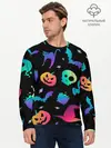 Мужской лонгслив базовый / RAINBOW HALLOWEEN | ХЭЛЛУИН (P007_P004ooo1918069, P004ooo1918069)