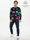Мужской лонгслив базовый / RAINBOW HALLOWEEN | ХЭЛЛУИН (P007_P004ooo1918069, P004ooo1918069)