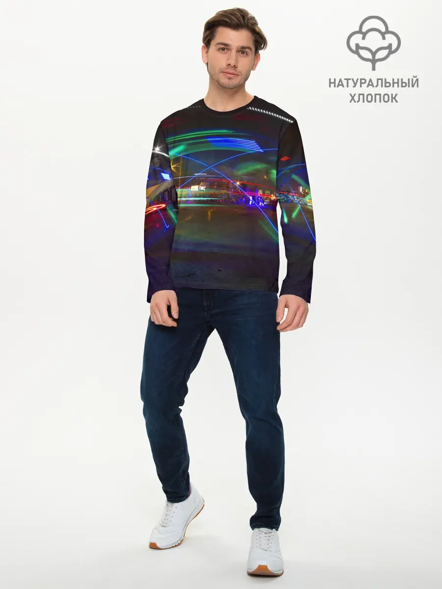 Мужской лонгслив базовый / Neon (P007_P004ooo1919739, P004ooo1919739)