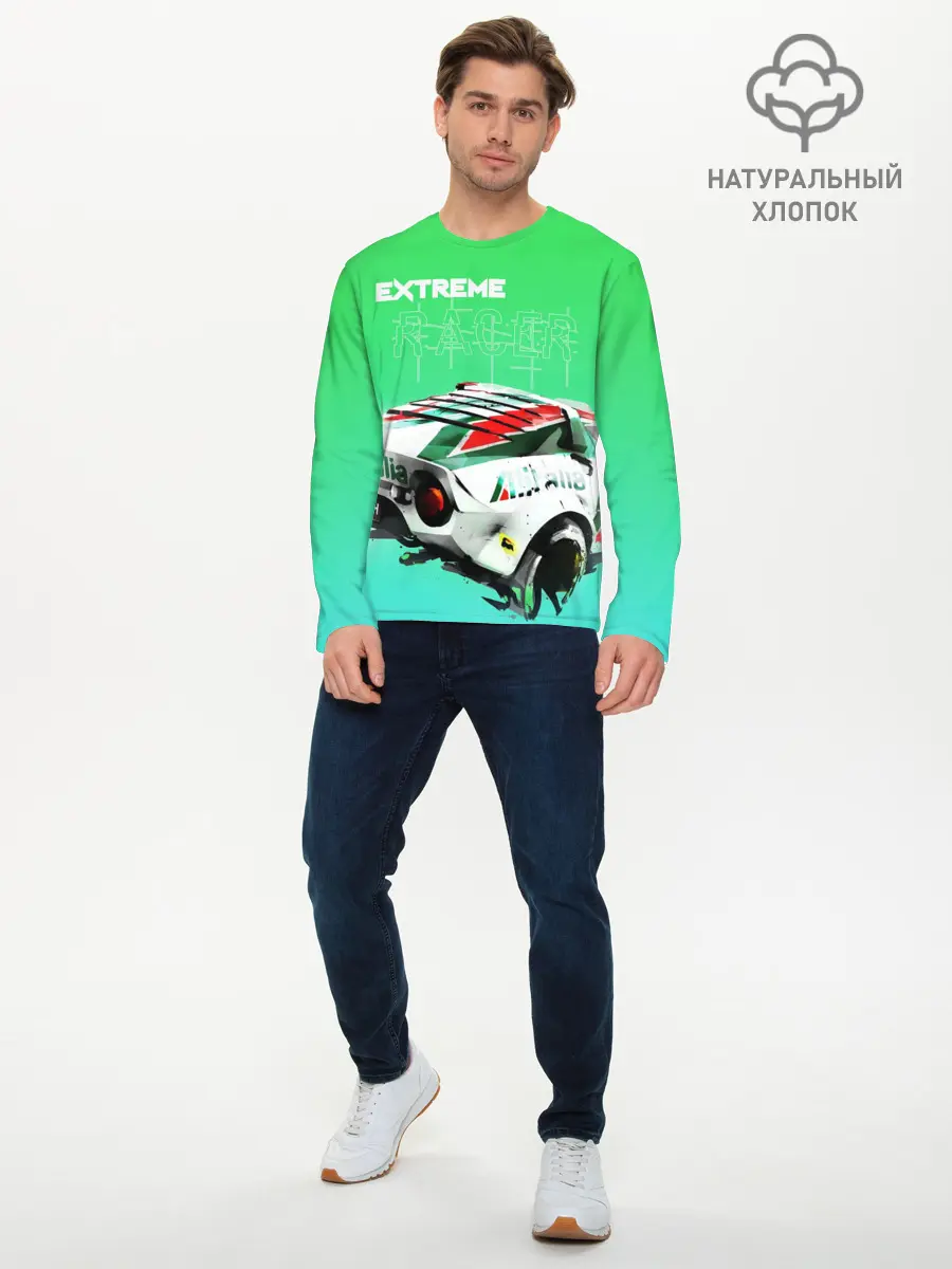 Мужской лонгслив базовый / Extrime Racer (P007_P004ooo1921759, P004ooo1921759)