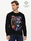 Мужской лонгслив базовый / RETRO CYBER BEAR (P007_P004ooo1921883, P004ooo1921883)