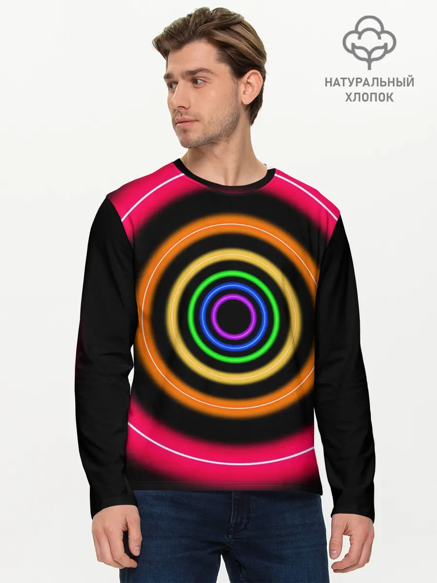 Мужской лонгслив базовый / Neon (P007_P004ooo1922037, P004ooo1922037)