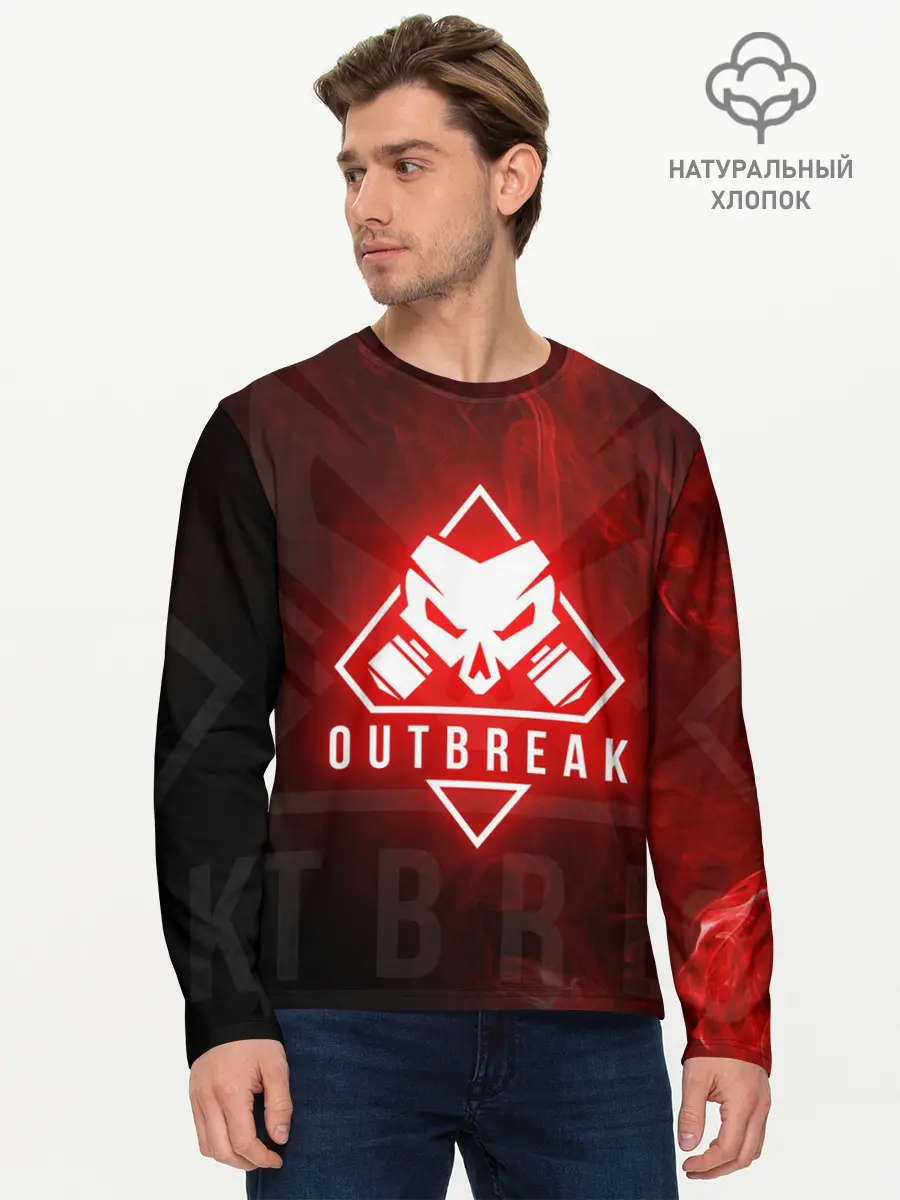 Мужской лонгслив базовый / RAINBOW SIX SIEGE OUTBREAK (P007_P004ooo1926009, P004ooo1926009)