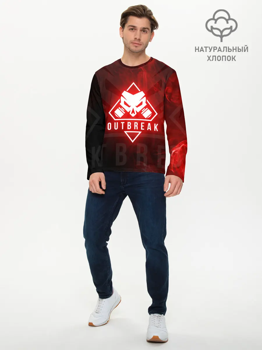 Мужской лонгслив базовый / RAINBOW SIX SIEGE OUTBREAK (P007_P004ooo1926009, P004ooo1926009)