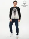 Мужской лонгслив базовый / Страшный призрак (P007_P004ooo1923347, P004ooo1923347)
