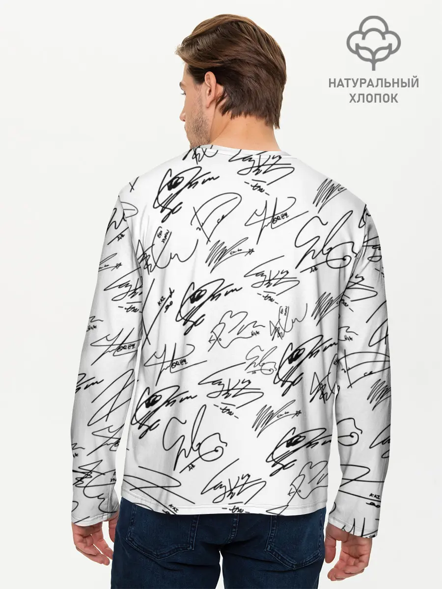 Мужской лонгслив базовый / EXO BAND АВТОГРАФЫ (P007_P004ooo1923407, P004ooo1923407)