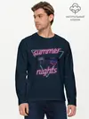 Мужской лонгслив базовый / Summer Nights (P007_P004ooo1923455, P004ooo1923455)
