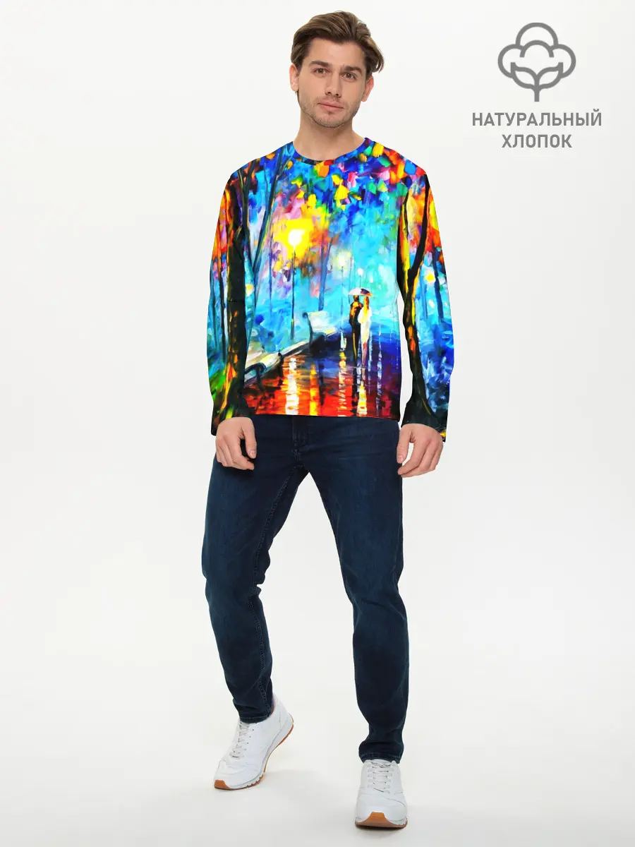 Мужской лонгслив базовый / ВЕЧЕРНЯЯ ПРОГУЛКА (P007_P004ooo1935709, P004ooo1935709)