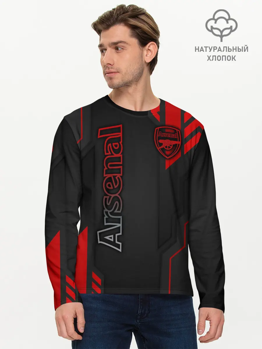 Мужской лонгслив базовый / Arsenal F.C. (P007_P004ooo1936147, P004ooo1936147)