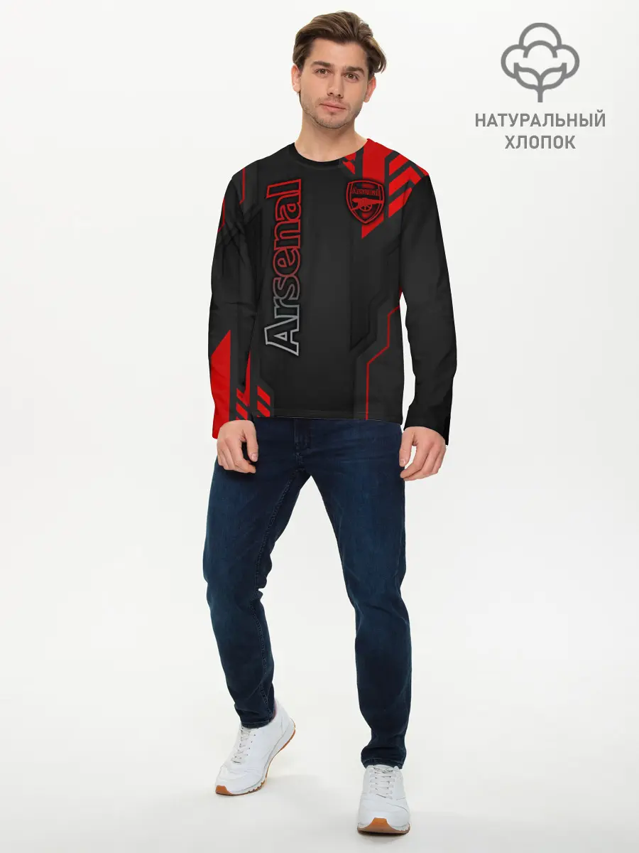 Мужской лонгслив базовый / Arsenal F.C. (P007_P004ooo1936147, P004ooo1936147)