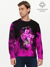 Мужской лонгслив базовый / KILLER QUEEN розовое пламя (P007_P004ooo1934281, P004ooo1934281)