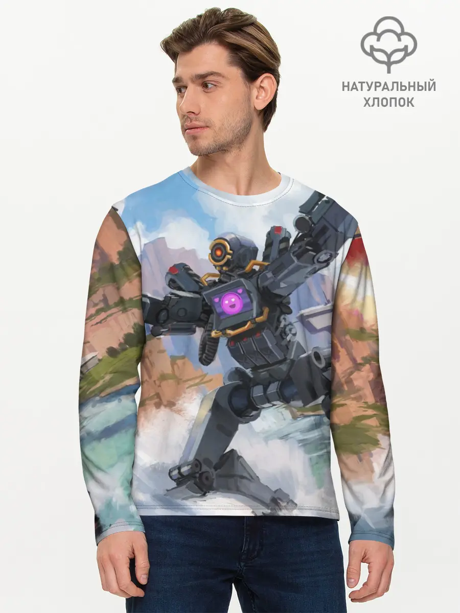 Мужской лонгслив базовый / Apex Legends (P007_P004ooo1934479, P004ooo1934479)