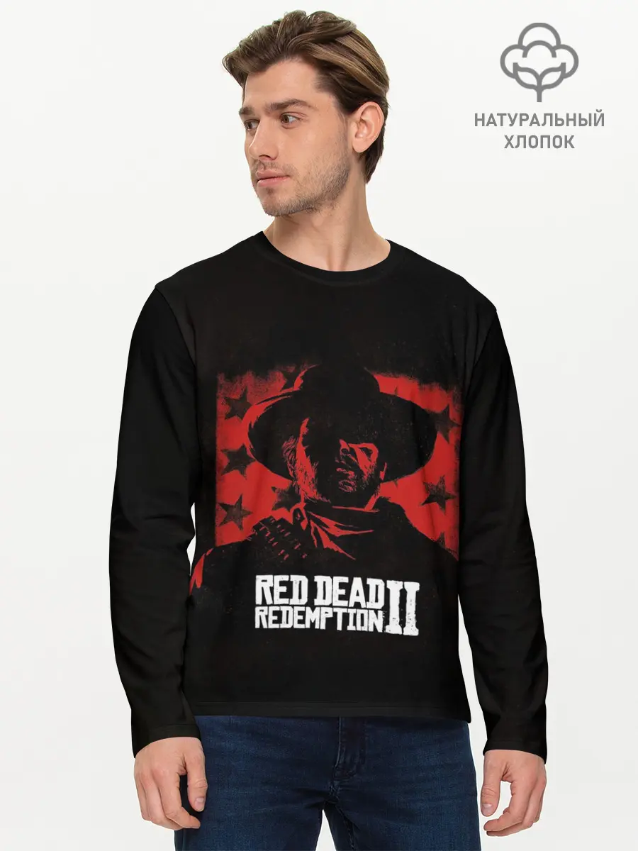 Мужской лонгслив базовый / Red Dead Redemption (P007_P004ooo1934807, P004ooo1934807)