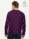 Мужской лонгслив базовый / KILLER QUEEN фиолетовый узор (P007_P004ooo1939017, P004ooo1939017)