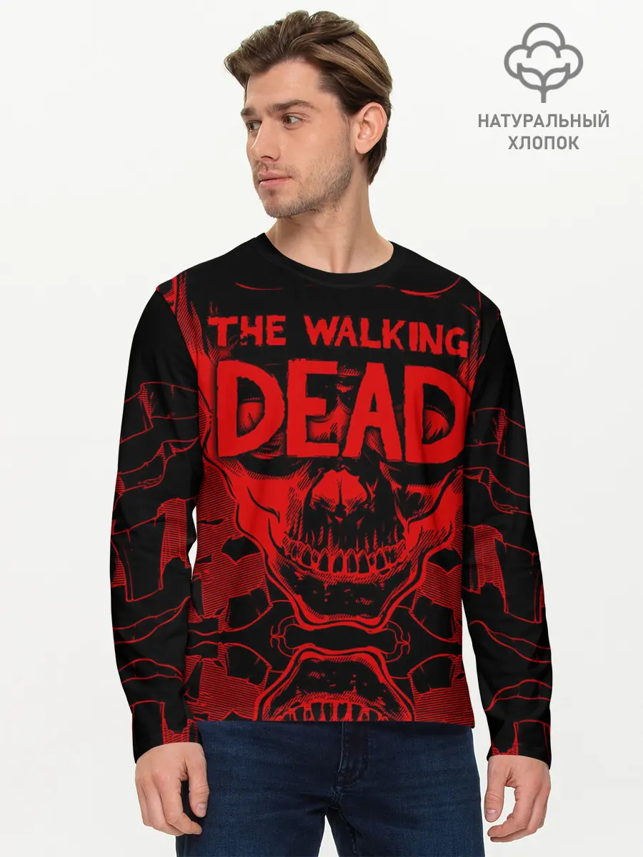 Мужской лонгслив базовый / The Walking Dead (P007_P004ooo1937157, P004ooo1937157)