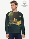 Мужской лонгслив базовый / Девушка и кит в облаках (P007_P004ooo1937519, P004ooo1937519)