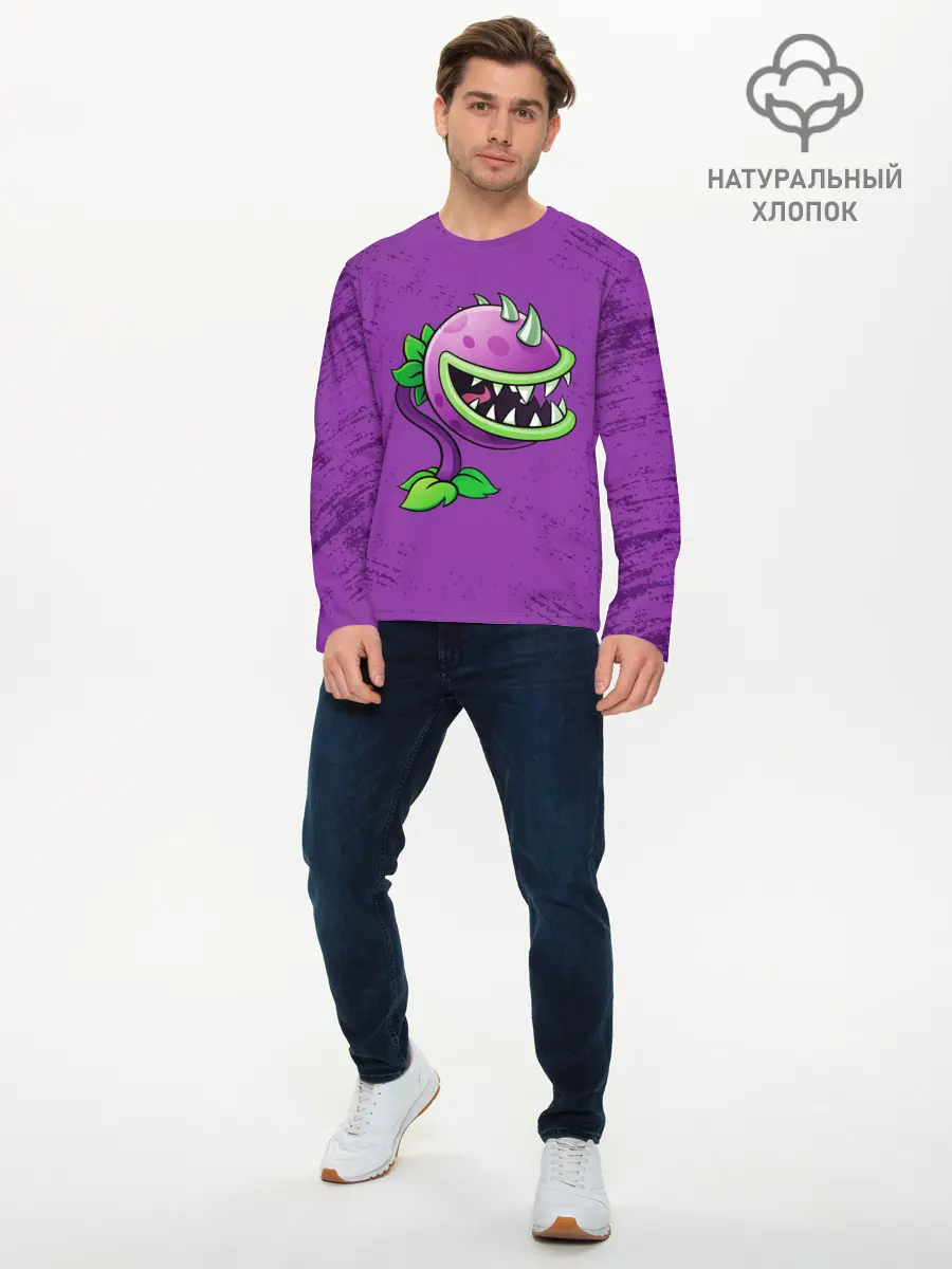 Мужской лонгслив базовый / Plants vs. Zombies (P007_P004ooo1941721, P004ooo1941721)