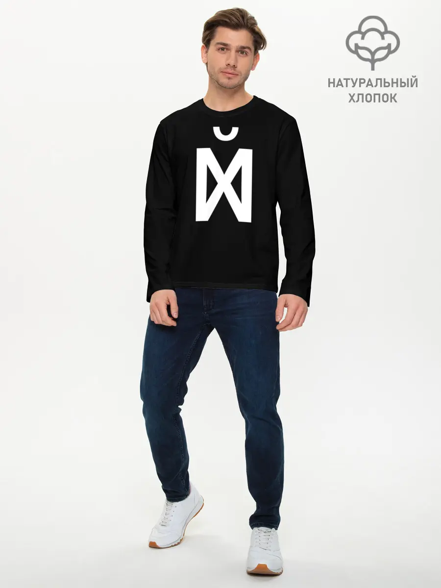 Мужской лонгслив базовый / X (P007_P004ooo1940771, P004ooo1940771)
