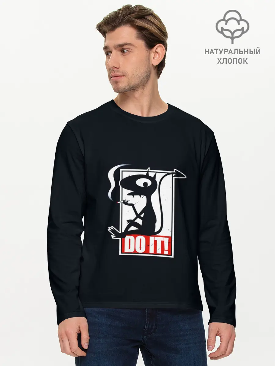 Мужской лонгслив базовый / Disenchantment. DO IT! (P007_P004ooo1943931, P004ooo1943931)