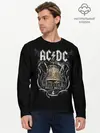 Мужской лонгслив базовый / AC/DC (P007_P004ooo1943343, P004ooo1943343)