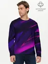 Мужской лонгслив базовый / GEOMETRY STRIPES NEON (P007_P004ooo1943419, P004ooo1943419)