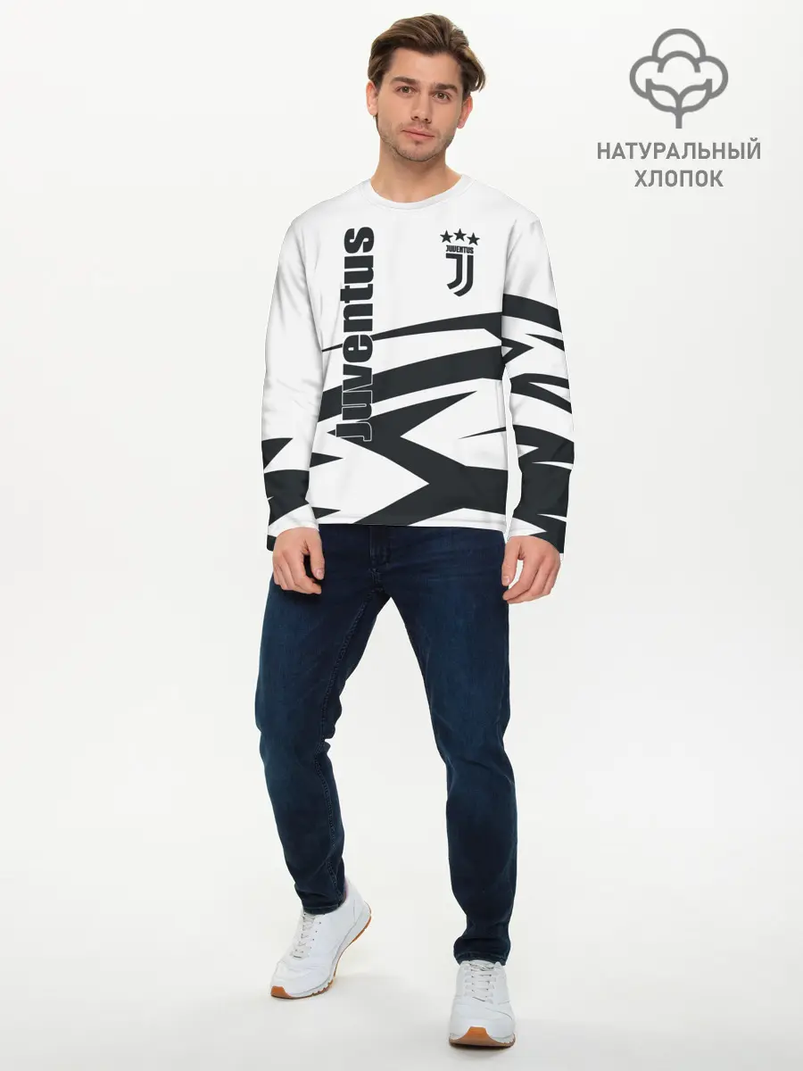Мужской лонгслив базовый / Juventus (P007_P004ooo1943971, P004ooo1943971)