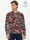 Мужской лонгслив базовый / Именной камуфляж. Рома (P007_P004ooo1942793, P004ooo1942793)