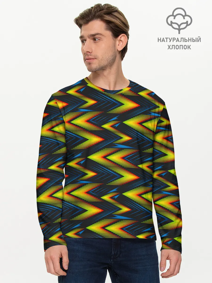 Мужской лонгслив базовый / ZigZag (P007_P004ooo1943033, P004ooo1943033)