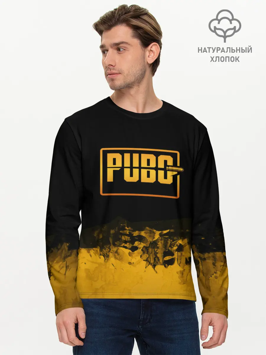Мужской лонгслив базовый / PUBG. (P007_P004ooo1943277, P004ooo1943277)