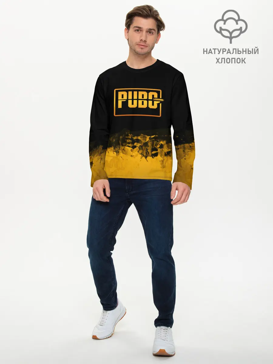 Мужской лонгслив базовый / PUBG. (P007_P004ooo1943277, P004ooo1943277)