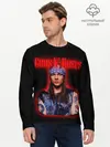 Мужской лонгслив базовый / Guns n roses + Спина (P007_P004ooo1947173, P004ooo1947173)