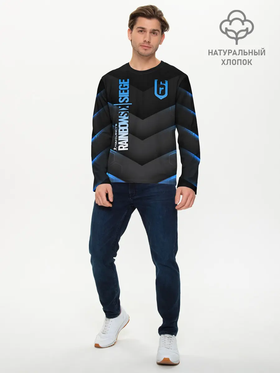 Мужской лонгслив базовый / Rainbow Six Siege (P007_P004ooo1947631, P004ooo1947631)