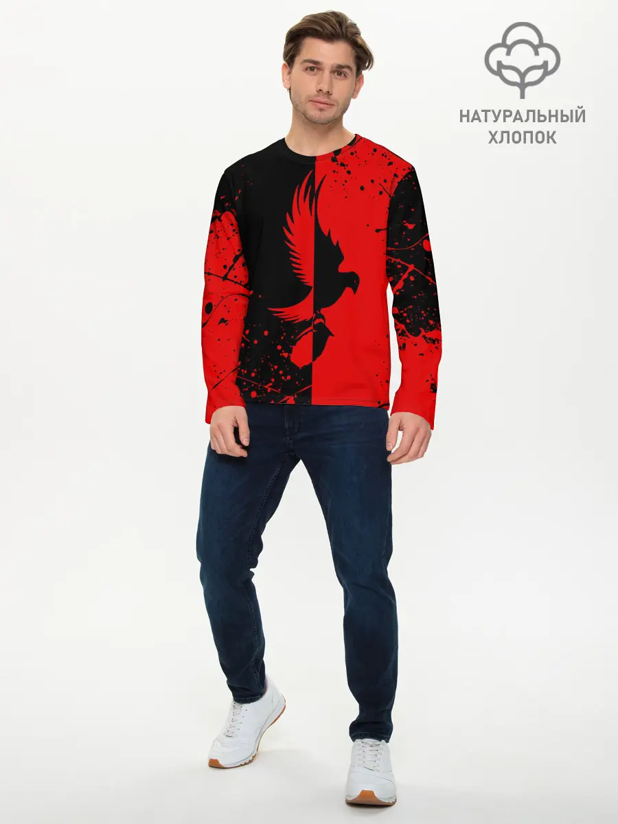 Мужской лонгслив базовый / HOLLYWOOD UNDEAD (P007_P004ooo1945967, P004ooo1945967)
