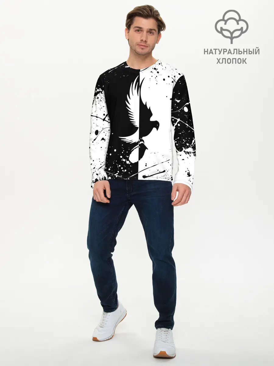 Мужской лонгслив базовый / HOLLYWOOD UNDEAD (P007_P004ooo1945969, P004ooo1945969)