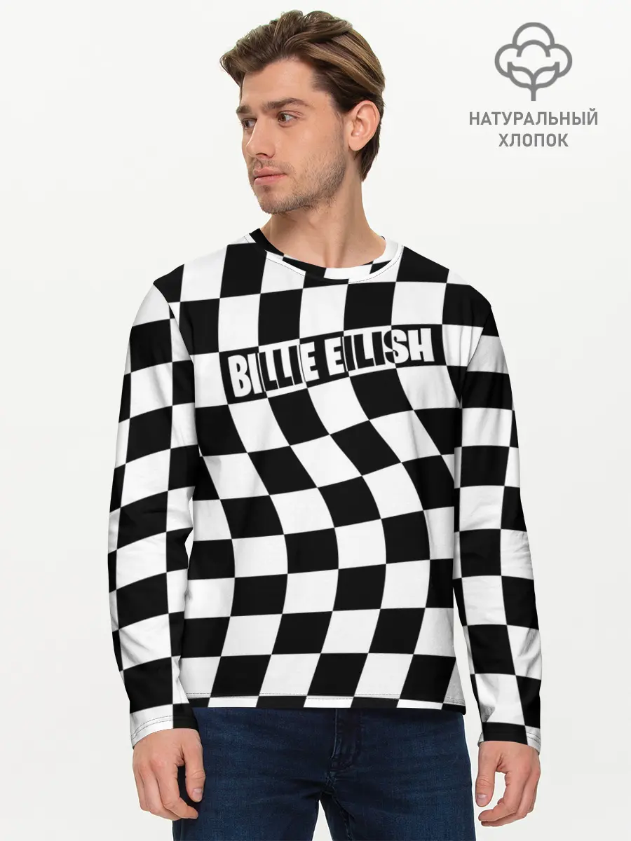 Мужской лонгслив базовый / BILLIE EILISH (P007_P004ooo1946349, P004ooo1946349)