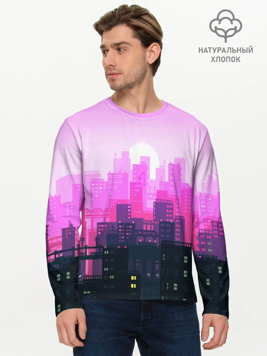 Мужской лонгслив базовый / CITY (P007_P004ooo1949791, P004ooo1949791)