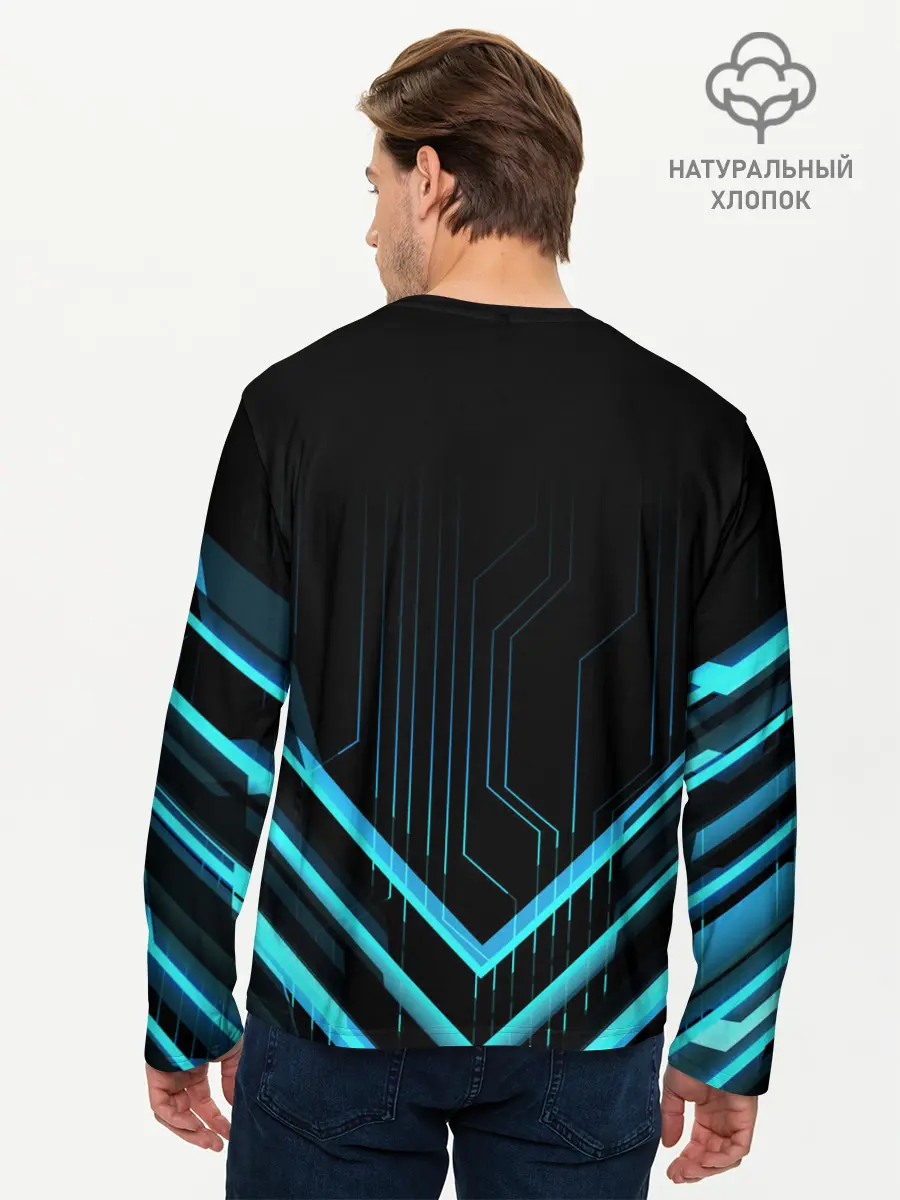 Мужской лонгслив базовый / Cyberpunk 2077 (P007_P004ooo1952607, P004ooo1952607)