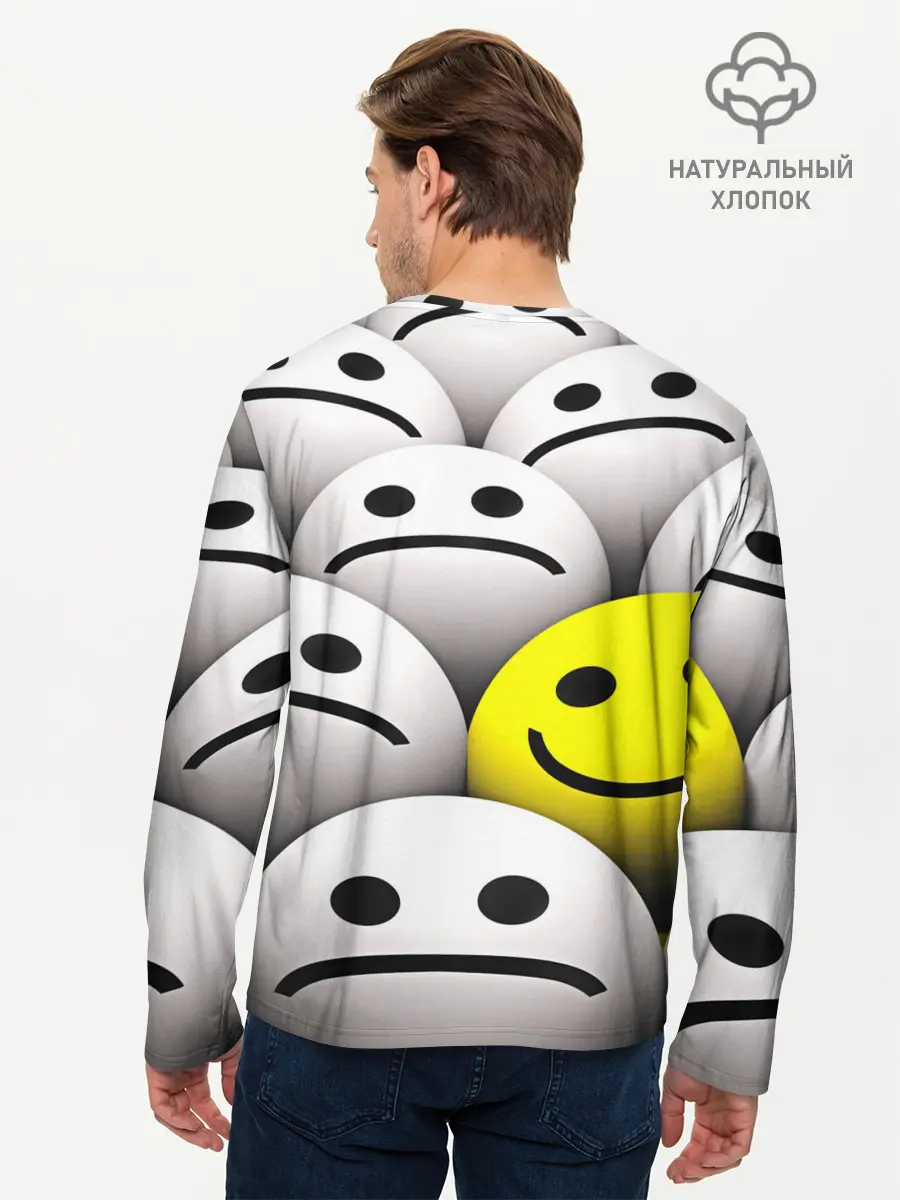 Мужской лонгслив базовый / EMOJI 2019 (P007_P004ooo1953153, P004ooo1953153)