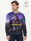 Мужской лонгслив базовый / CYBERPUNK 2077 - КИАНУ (P007_P004ooo1954985, P004ooo1954985)