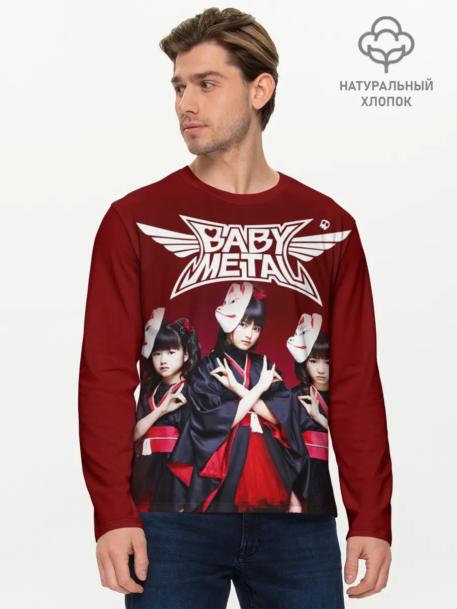 Мужской лонгслив базовый / BABYMETAL (P007_P004ooo1954411, P004ooo1954411)