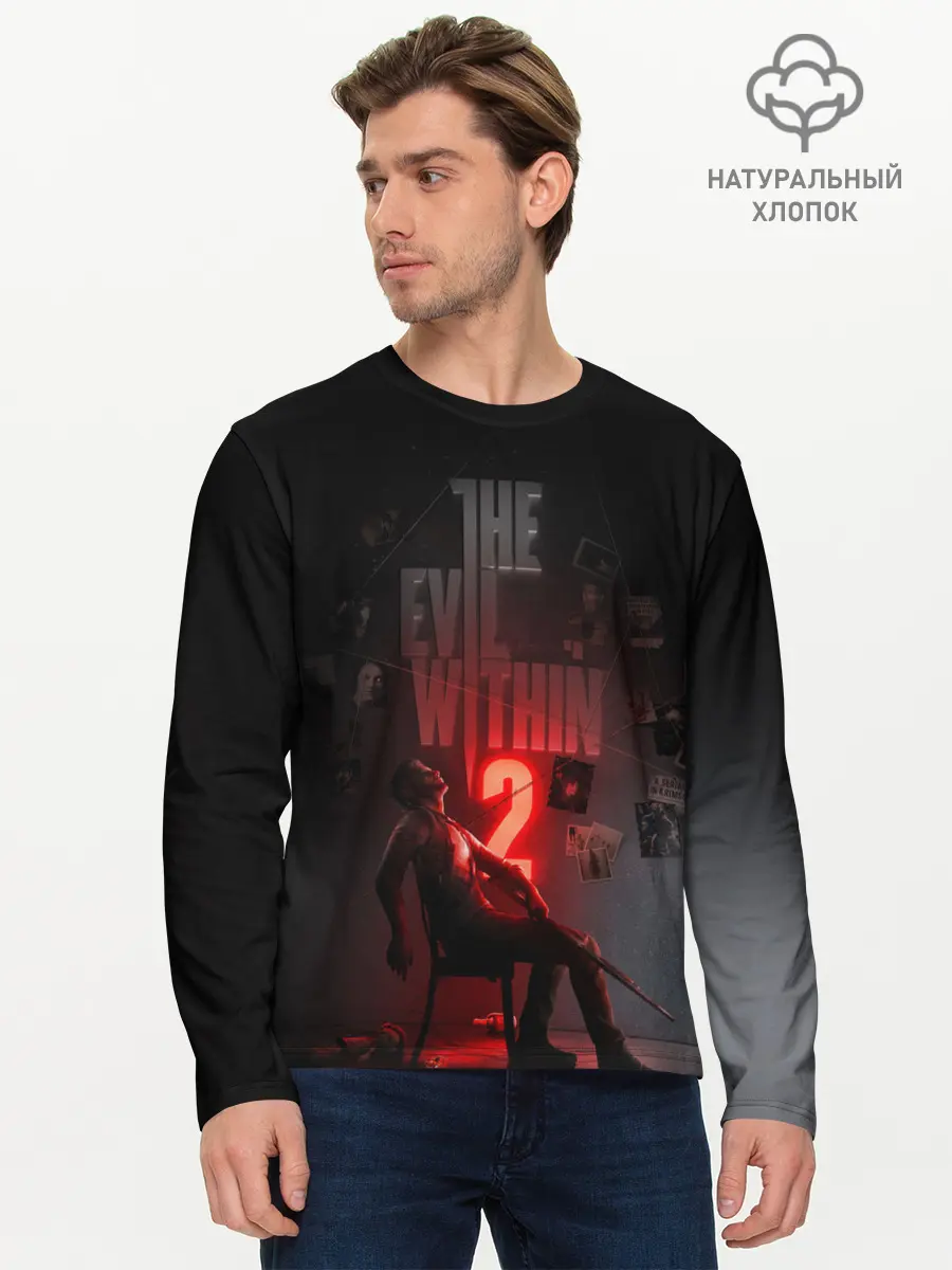 Мужской лонгслив базовый / The Evil Within 2 (P007_P004ooo1954759, P004ooo1954759)